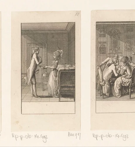 Dwaasheid van de liefde by Daniel Nikolaus Chodowiecki, print, 1782