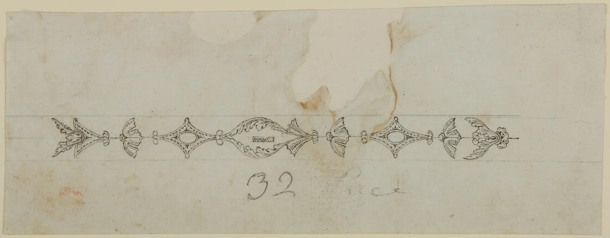 Design for the Decoration of Firearms by Nicolas Noël Boutet, drawing, 1772-1830