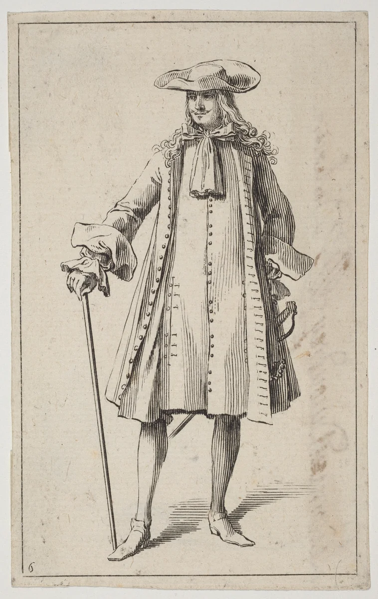 Man with a Sword by Sébastien Le Clerc, print, 1685