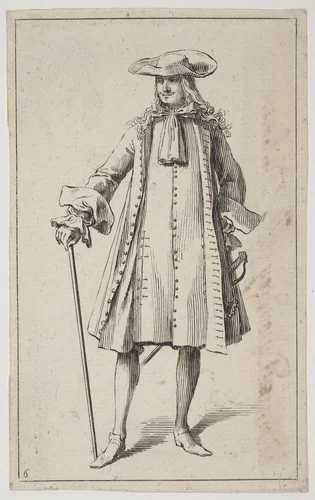 Man with a Sword by Sébastien Le Clerc, print, 1685