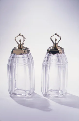 Perfume bottle (one of six) (part of a set) by Louis Mailly, metalwork, 1728-1730