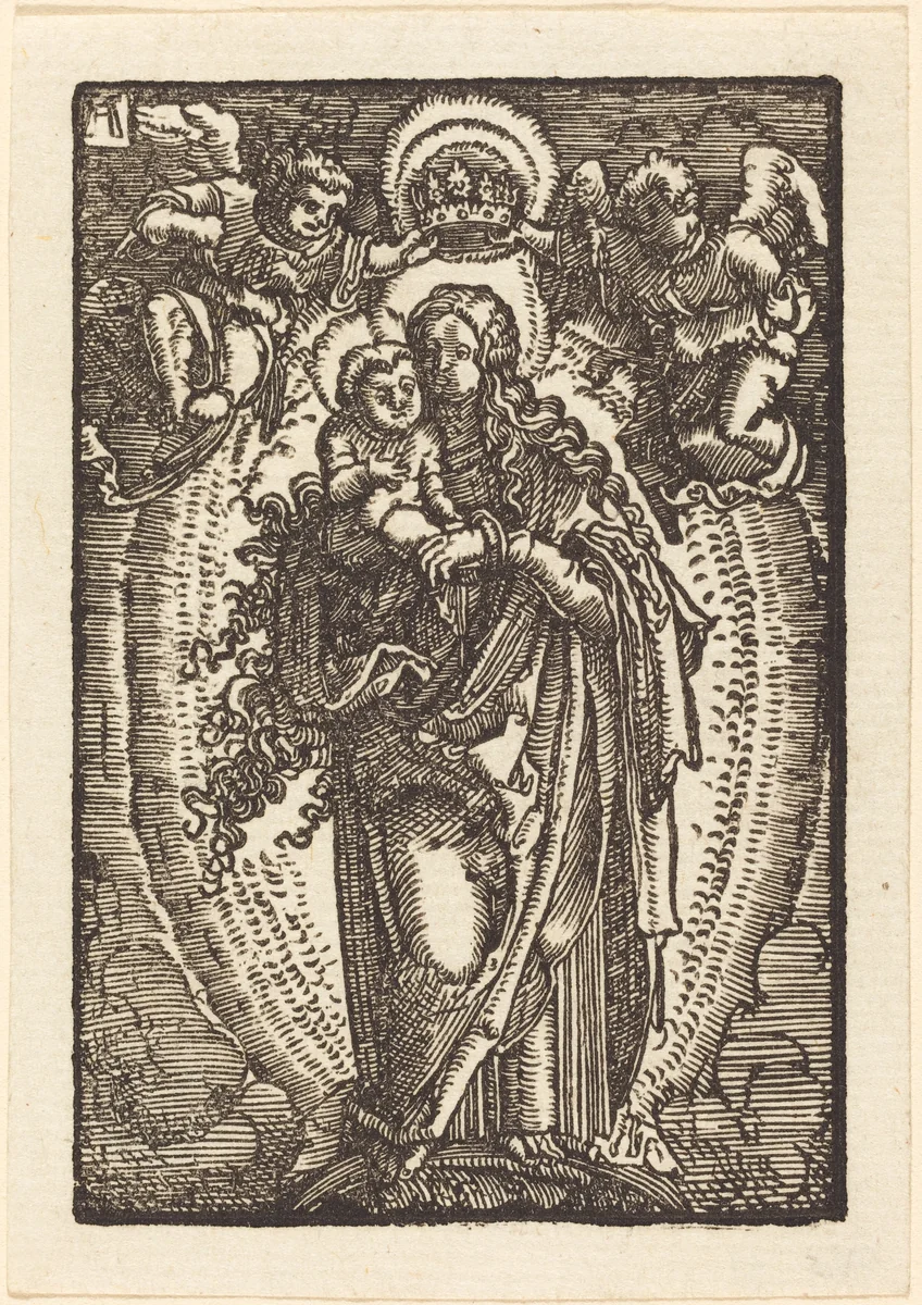 The Virgin and Child on a Crescent by Albrecht Altdorfer, print, 1513