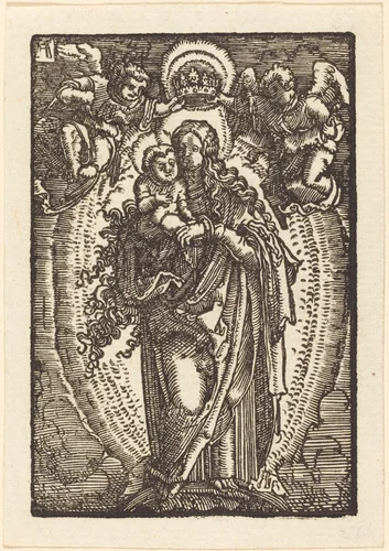 The Virgin and Child on a Crescent by Albrecht Altdorfer, print, 1513