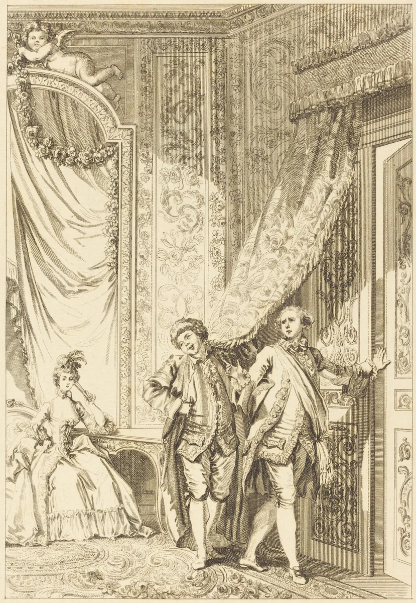 Le magnifique by Jean-Baptiste Tilliard; Jean Honoré Fragonard, print, 1740-1813
