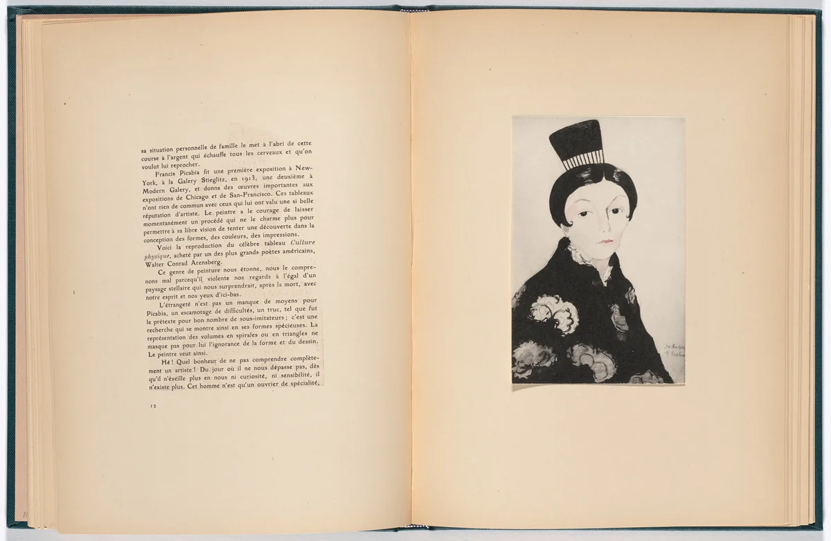 Plate (facing page 12) from Monographie Francis Picabia (Francis Picabia Monograph) by Francis Picabia, illustrated book, 1920