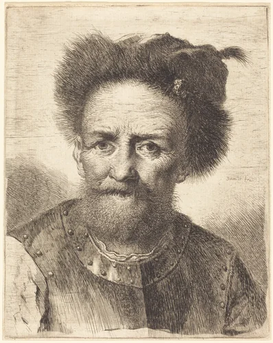 The Old Soldier by Georg Friedrich Schmidt, print, 1712-1775