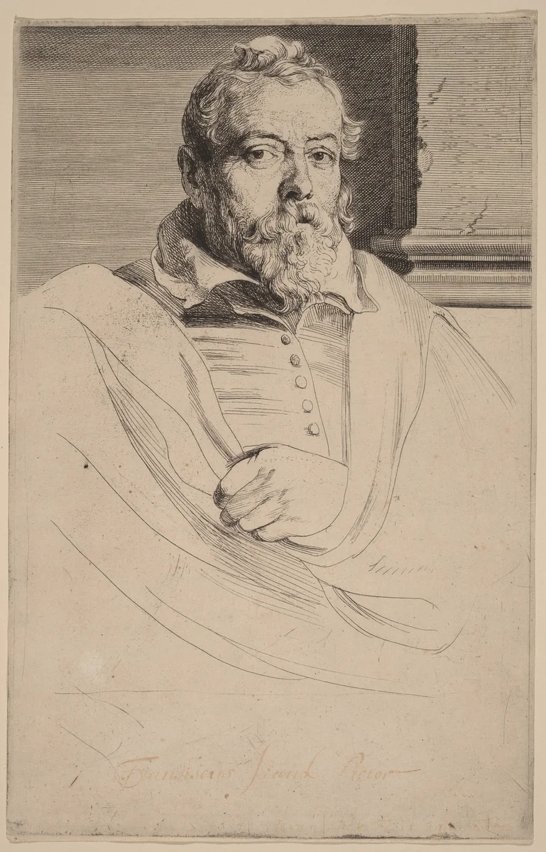 Frans Francken II by Anthony van Dyck, print, 1626-1641