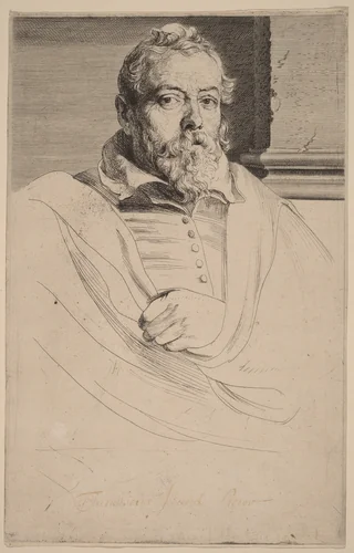 Frans Francken II by Anthony van Dyck, print, 1626-1641