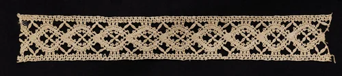 Bobbin Lace (Needlepoint Design) Insertion by Unknown, textile, 1550-1599