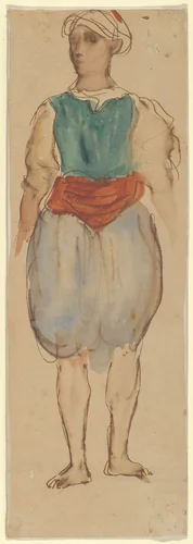 Young Moroccan, Standing by Eugène Delacroix, drawing, 1832