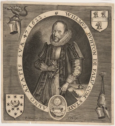 Willmus Burton de Falde (William Burton) by Francis Delaram, print, 1622