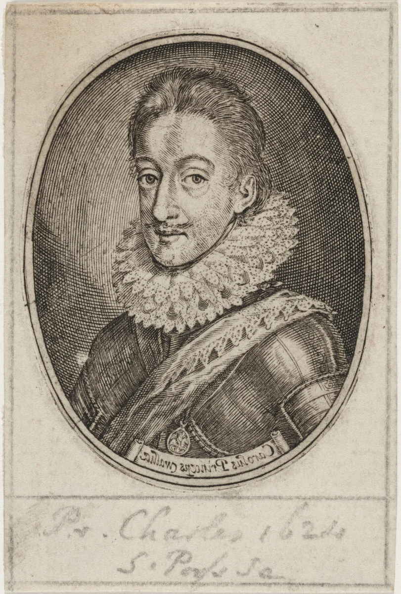 Charles I, King of England by Simon van de Passe, print, 1616