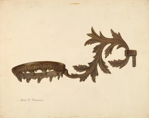 Lamp Bracket by John H. Tercuzzi, index of american design, 1940