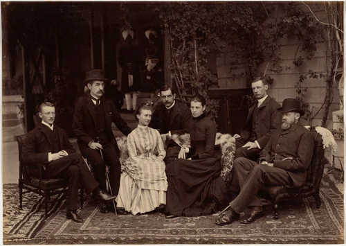 His Honor The Lieutenant Governor of the Punjab and Party, Shimla by Raja Deen Dayal, photograph, 1887
