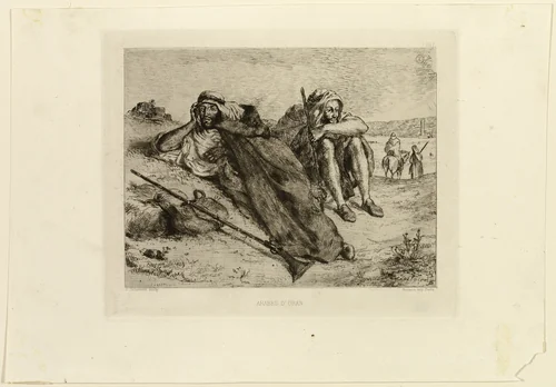 Arabs of Oran by Eugène Delacroix, print, 1833