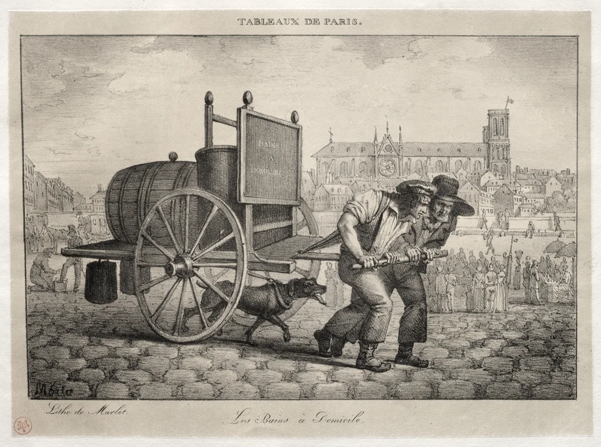 Baths at Home by Jean Henri Marlet, print, 1800-1847