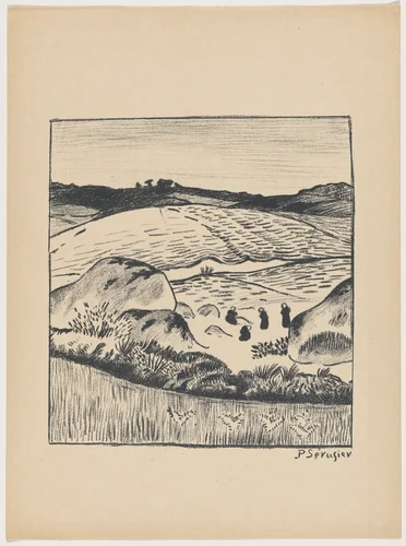 Paysage (Landscape) by Paul Sérusier, print, 1895