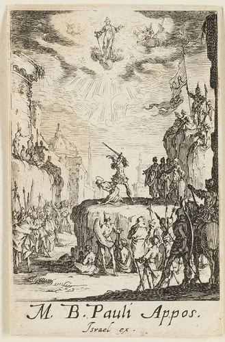 Martyrdom of Saint Paul, plate two from The Martyrdoms of the Apostles by Jacques Callot, print, 1612-1635