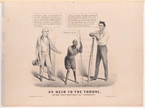 An Heir to the Throne, Or the Next Republican Candidate by Louis Maurer, print, 1860