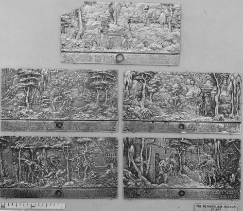 The Disgrace of Noah by Peter Flötner, metalwork, 1500-1599