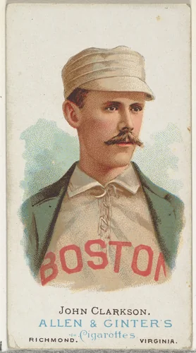 John Clarkson, Baseball Player, from World's Champions, Series 1 (N28) for Allen & Ginter Cigarettes by Allen & Ginter, print, 1887
