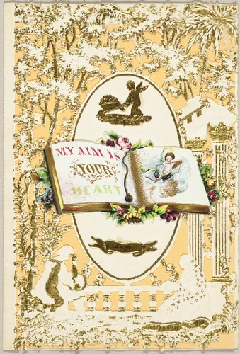 My Aim is Your Heart (valentine) by John Windsor, other, 1840-1849