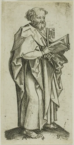 St. Peter, from Apostles by Martin Schongauer, print, 1450-1491