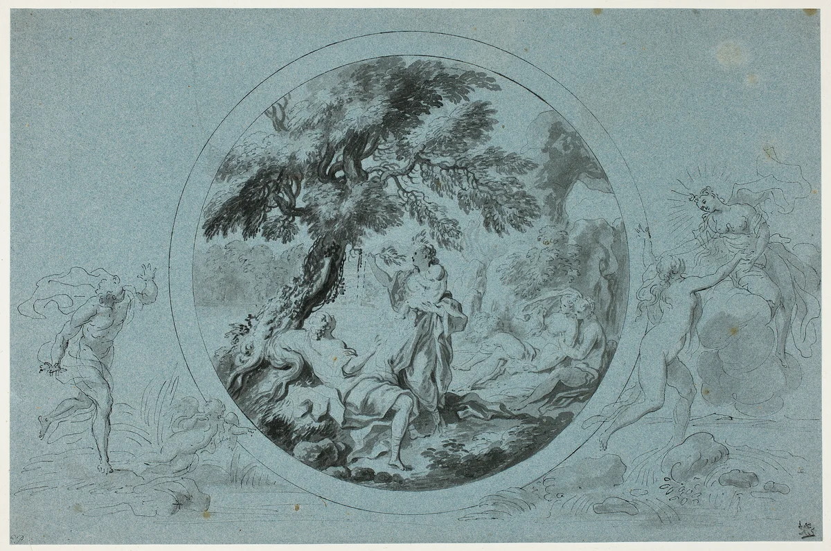 Birth of Adonis by Giovanni Battista Cipriani, drawing, 1775-1785