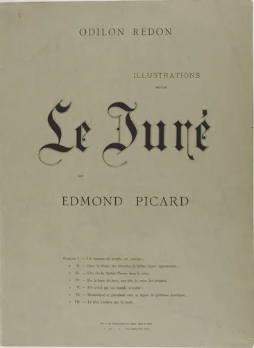 Cover for "Le Juré" by Odilon Redon, print, 1887