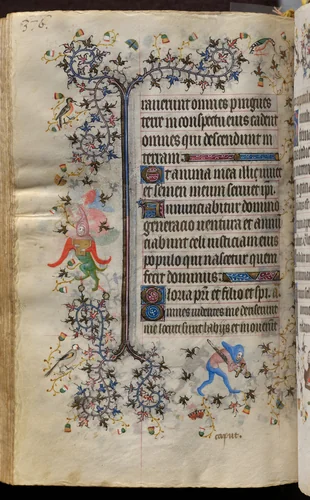 Hours of Charles the Noble, King of Navarre (1361-1425): fol. 183v, Text by Master of the Brussels Initials and Associates, book, 1400-1410