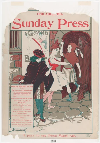 Philadelphia Sunday Press: September 29th by George Reiter Brill, print, 1895