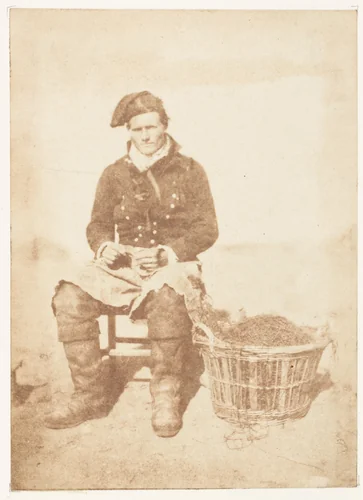 Newhaven Fisherman by Hill and Adamson, photograph, 1843-1847