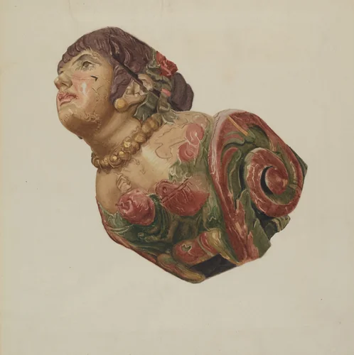 Figurehead by Helen E. Gilman, index of american design, 1936