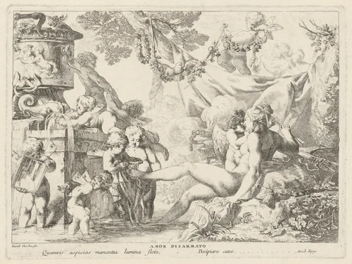 Amor Disarmato (Cupid Disarmed) by Giovanni David, print, 1776