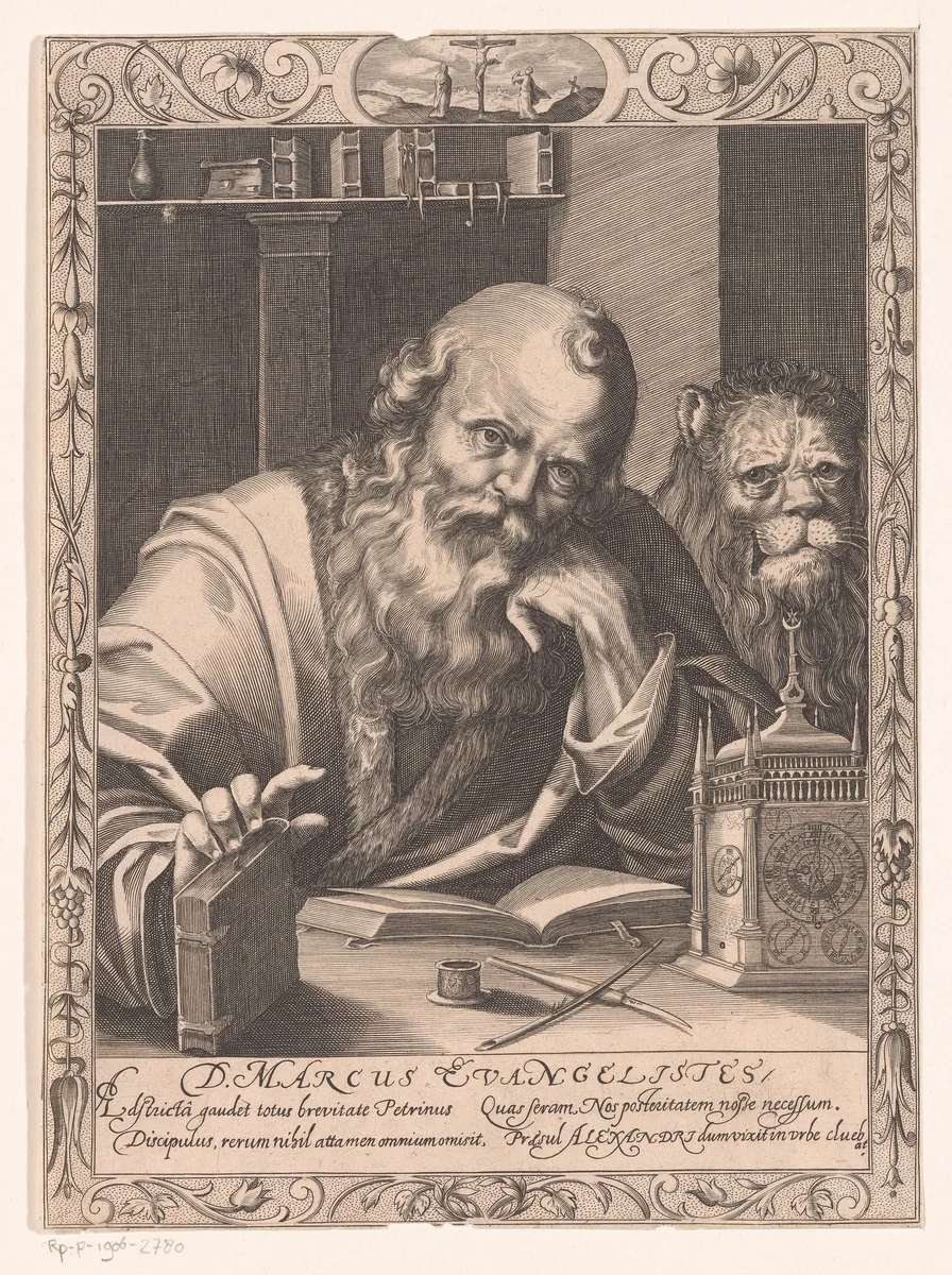 Marcus de evangelist by Dietrich Krüger, print, 1615