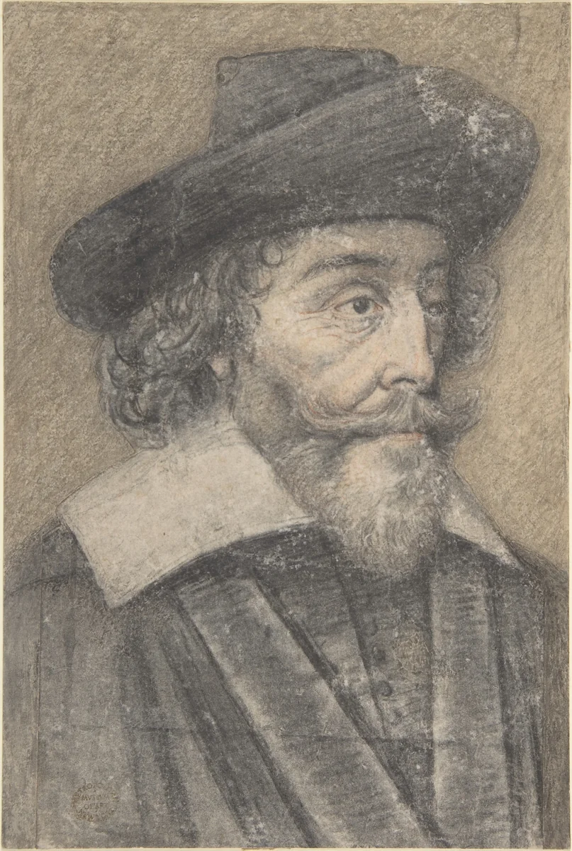 Portrait of a Man by anonymous, drawing, 1600-1625
