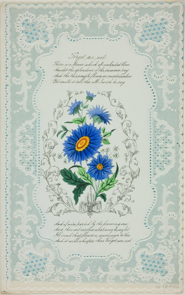 Forget Me Not (valentine) by George Kershaw, other, 1845-1855