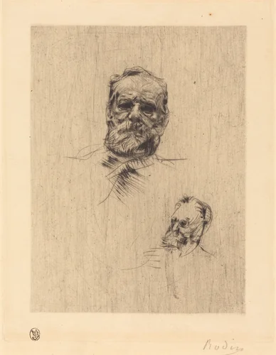 Victor Hugo, De Face by Auguste Rodin, print, 1886