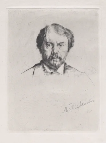 Portrait of Edmond de Goncourt by Marcellin Desboutin, print, 1875
