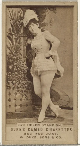 Card Number 379, Helen Standish, from the Actors and Actresses series (N145-5) issued by Duke Sons & Co. to promote Cameo Cigarettes by W. Duke, Sons & Co., photograph, 1880-1889