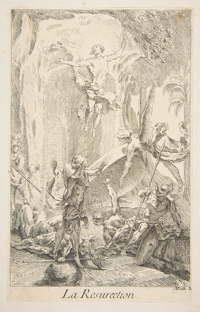 Resurrection by Claude Gillot, print, 1685-1722