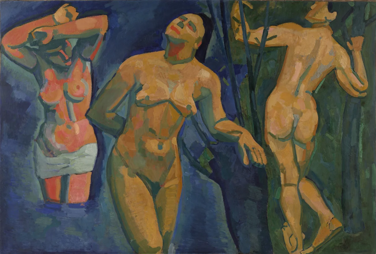 Bathers by André Derain, painting, 1907
