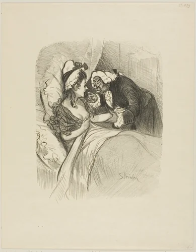 Dame Jacinthe by Théophile Alexandre Steinlen, print, 1900