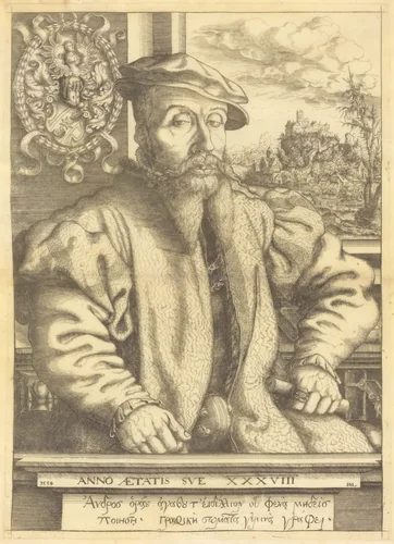 Georg Roggenbach by Hanns Lautensack, print, 1554
