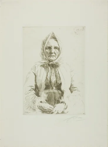 Mona by Anders Zorn, print, 1911