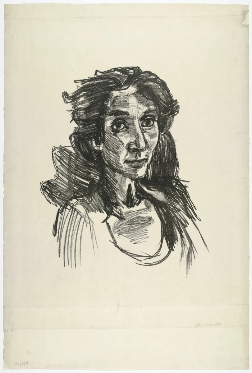 Recha by Oskar Kokoschka, print, 1921