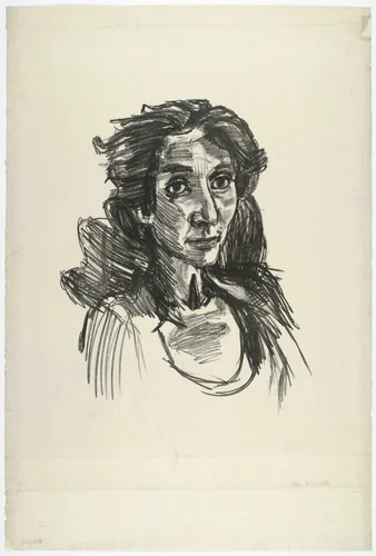 Recha by Oskar Kokoschka, print, 1921
