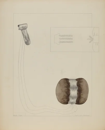Pinball and Chain by Frederick Jackson, index of american design, 1936