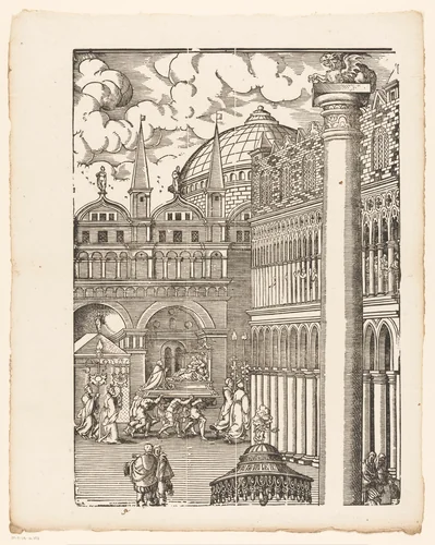 Festa della Sensa (vijfde gedeelte) by Jost Amman, print, 1679