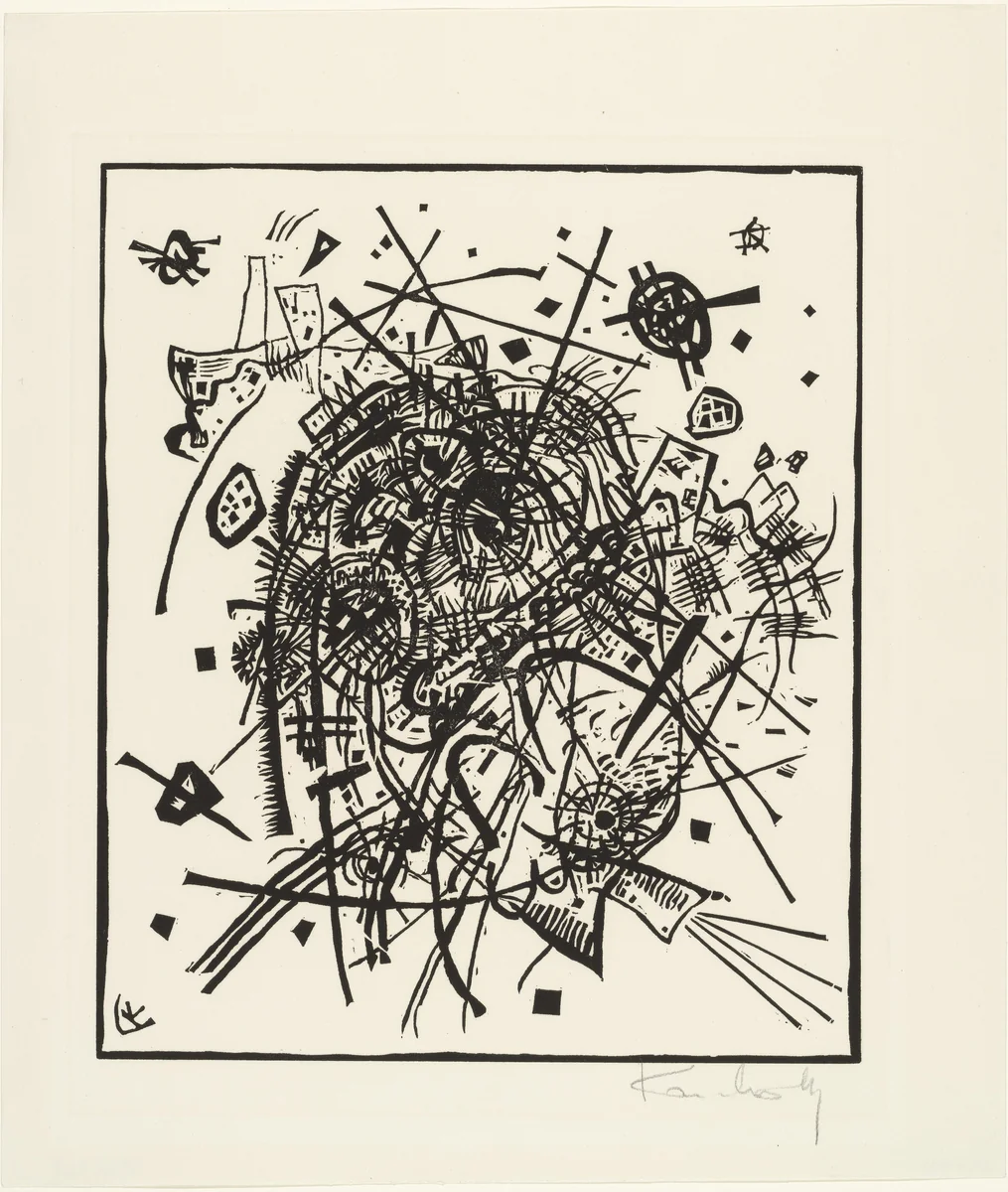 Small Worlds VIII (Kleine Welten VIII) from Small Worlds (Kleine Welten) by Wassily Kandinsky, print, 1922